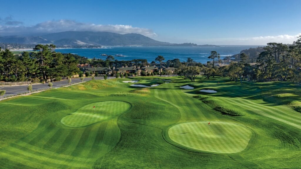 A drone view of the world's best golf course